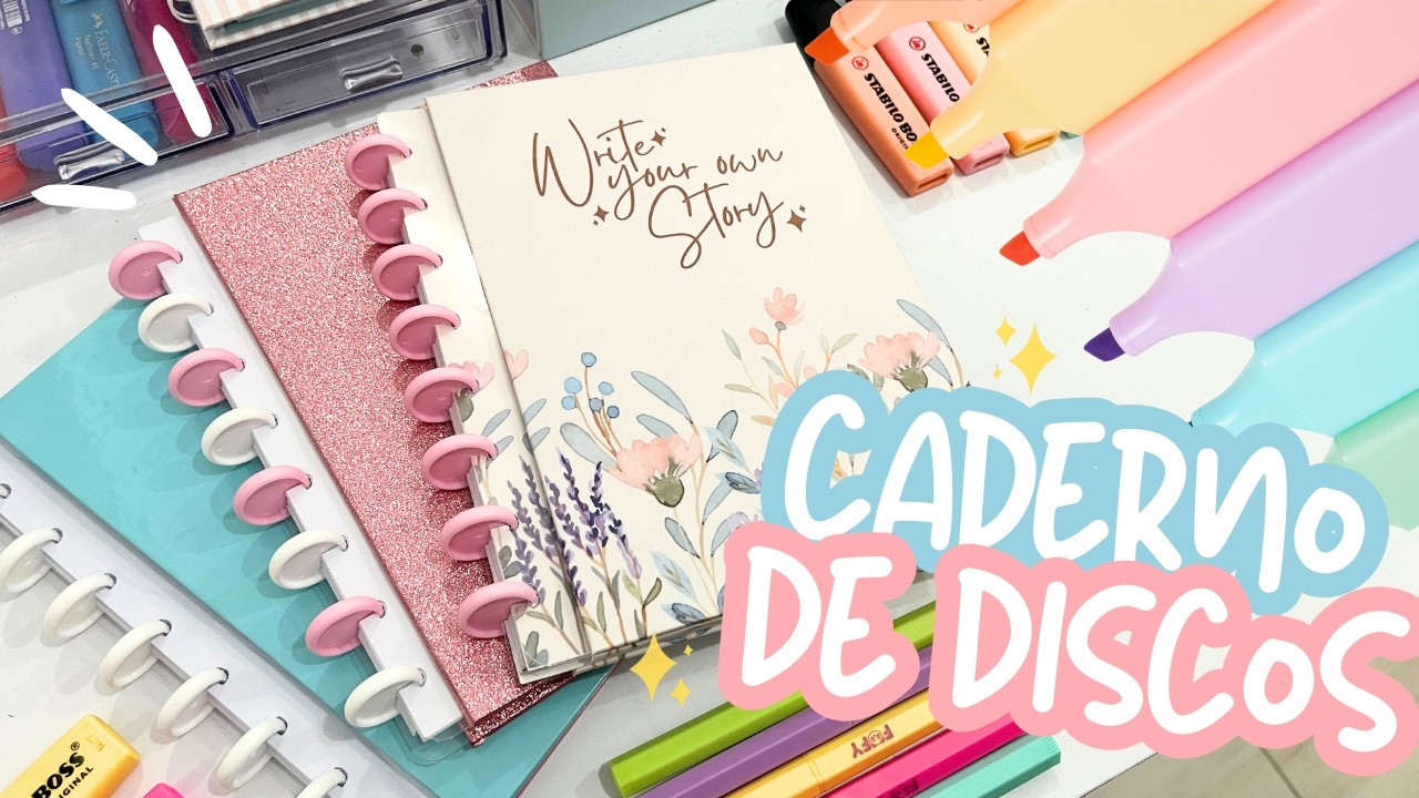 Como fazer CADERNO DE DISCOS completo! + arquivos para baixar - Karina Idalgo ♥