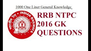 rrb ntpc one liner gk