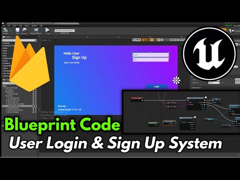 Unreal Engine User Login & Sign Up System + Firebase With Blueprint Code Player Login Firebase + UE4