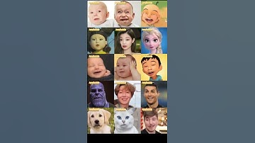 Thumbnail of Famous People, Baby, Animation, singing Bing Bong Borat #Shorts
