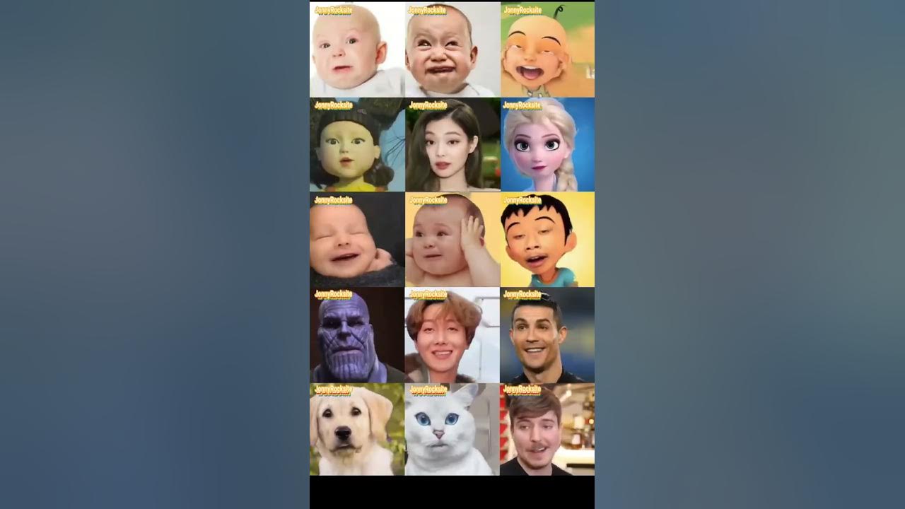 Famous People, Baby, Animation, singing Bing Bong Borat #Shorts