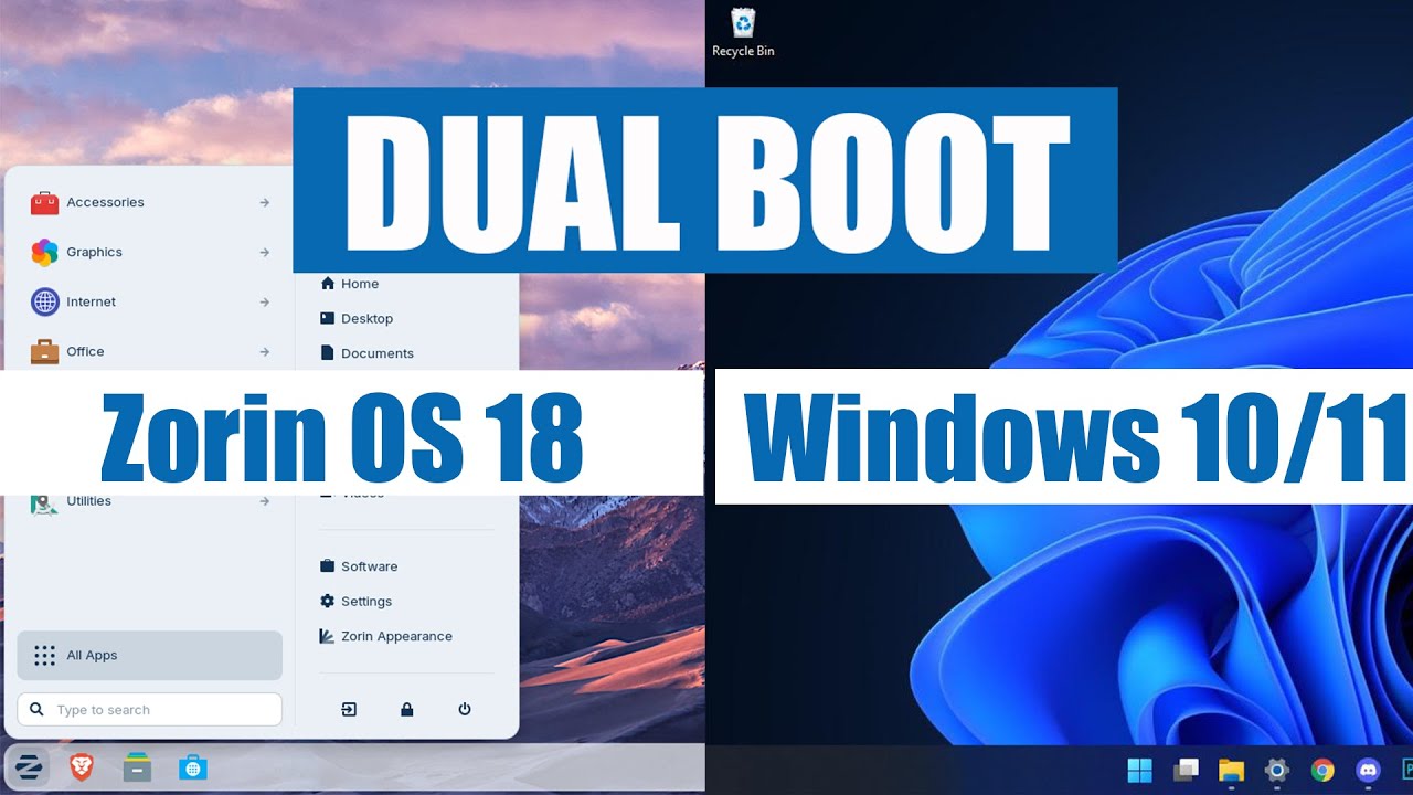 How to dual boot zorin os 18 and windows 10/11 - YouTube
