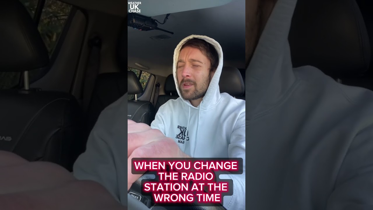 When you change the radio station at the wrong time.