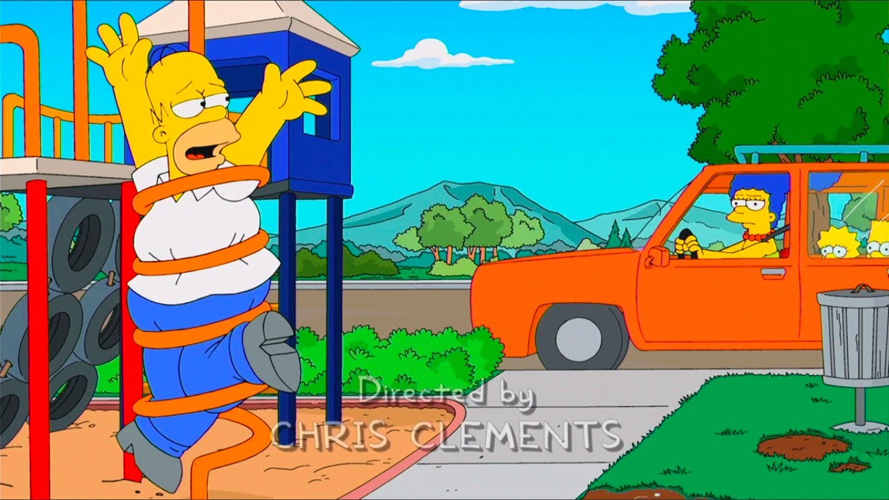 restante Penetración Descenso repentino Homero se atora en un juego del parque Los simpsons capitulos completos en  español latino - YouTube