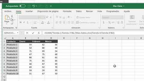 Consolidar datos en Excel