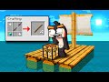 Stranded RAFT Survival in SCRAMBLE CRAFT! (Minecraft)