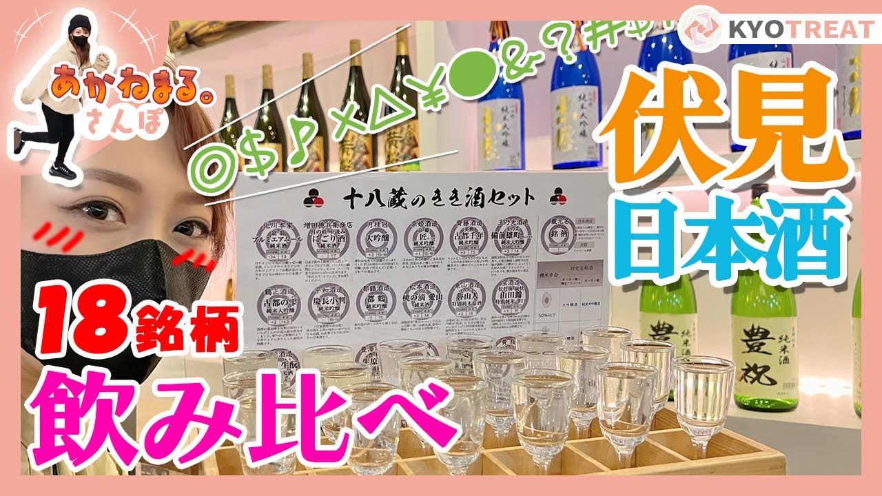 【京都商店街】日本酒飲み比べ♪観光グルメ散歩☆