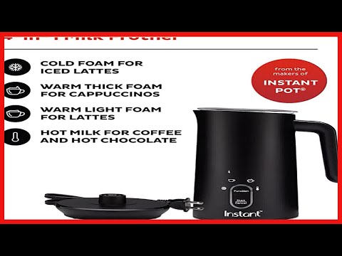 Instant Pot Milk Frother, 4-in-1 Electric Milk Steamer Hot Cold Foam Maker