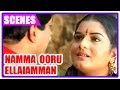 Namma Ooru Ellaiamman Movie | Scenes | Saranraj explains the temple history and falls for Prema