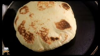 الخبز العربي في البيت بعجينه مضبوطه Arabic bread