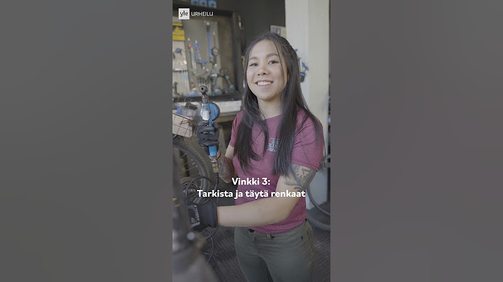 Näin huollat pyörän!