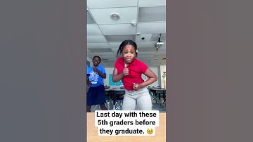 Thumbnail of Going to miss these 5th graders. 😭🥹 #students #teacher #icantdance