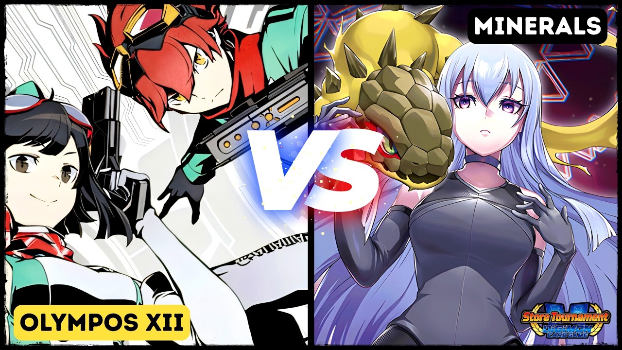 Олимпос из «Странника времени» против Магнетикдрамона/Минералов | Турнирный матч Digimon EX11