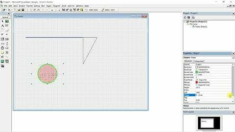 How to draw simple shapes and line in visual basic 6.0?