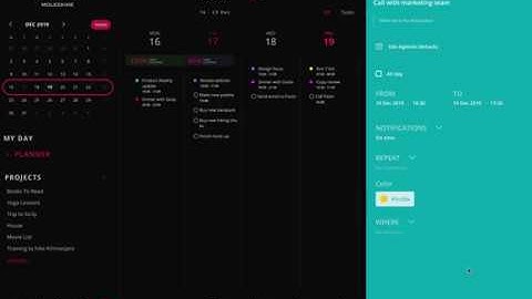 Create Event with Moleskine Journey
