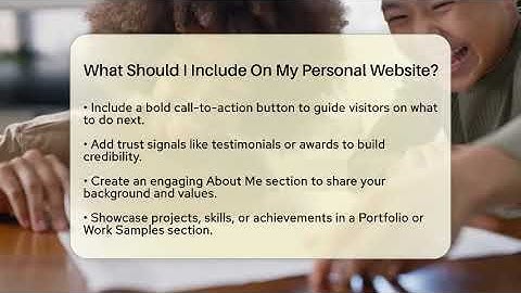 What Should I Include On My Personal Website? - Everyday-Networking