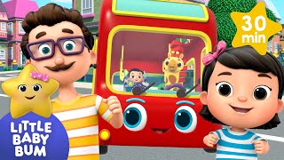 🚌 Wheels on the Bus KARAOKE! | BEST OF LITTLE BABY BUM! | Sing Along With Me! | Moonbug Kids Songs