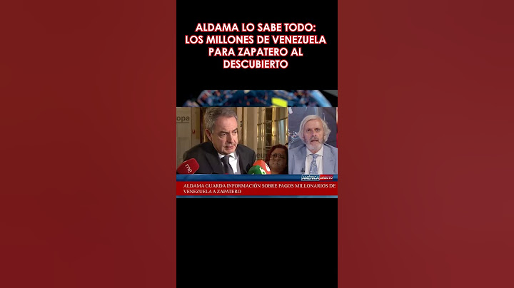 ÚLTIMA HORA🟥 ALDAMA LO SABE TODO  LOS MILLONES DE VENEZUELA PARA ZAPATERO AL DESCUBIERTO 💥