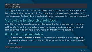How to Interact with Two matplotlib.axes.Axes Together for Enhanced 3D Animation