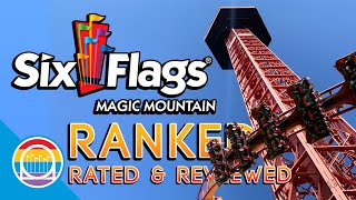 Every Coaster at Six Flags Magic Mountain Ranked, Rated, & Reviewed! Best Thrill Park in the World?