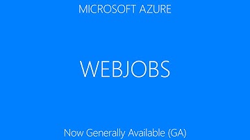 WebJobs fundamentals