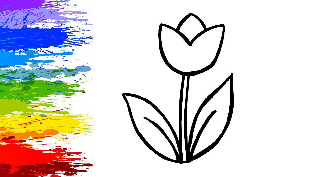 Как нарисовать тюльпан легко и красиво для детей