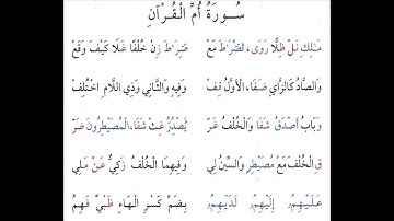 متن طيبة النشر -  سورة أم القرآن - الشيخ ياسر المزروعي