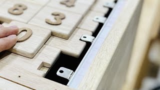 Create a Combination Lock Mechanism / Woodworking DIY