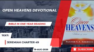 Open Heavens Bible in One Year Reading 19-08-2026 (Jeremiah 49)
