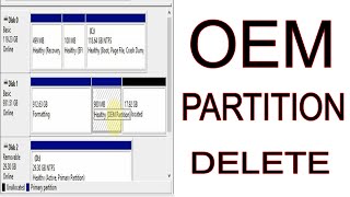 How to Delete OEM Partition