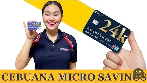Ipon Journey with CEBUANA 24k CARD MICROSAVINGS ACCOUNT