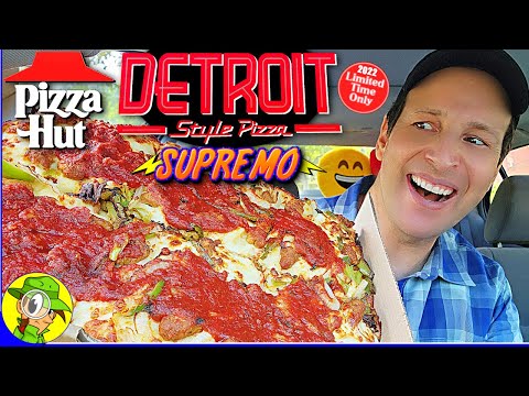 Pizza Hut® DETROIT STYLE PIZZA SUPREMO 2022 Review 💪✨🍕 ⎮ Peep THIS Out! 🕵️‍♂️