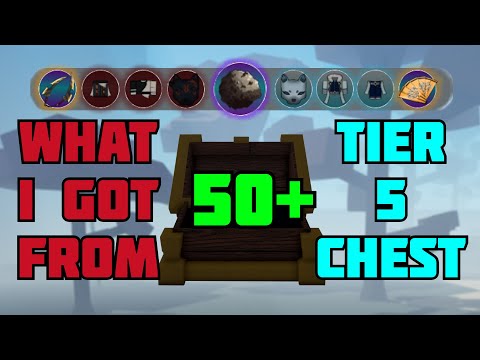 What I Got From 50+ Tier 5 CHEST With MAX Droprate [Project Slayers]