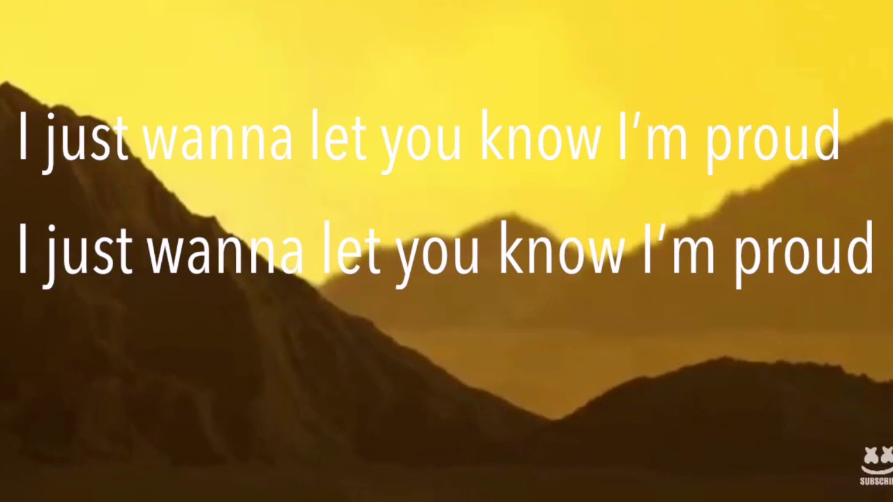 Marshmello -Proud (lyrics)