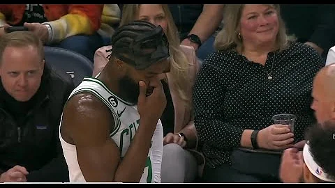 Jaylen Brown and Rudy Gobert HEATED after Gobert elbows Brown in the face