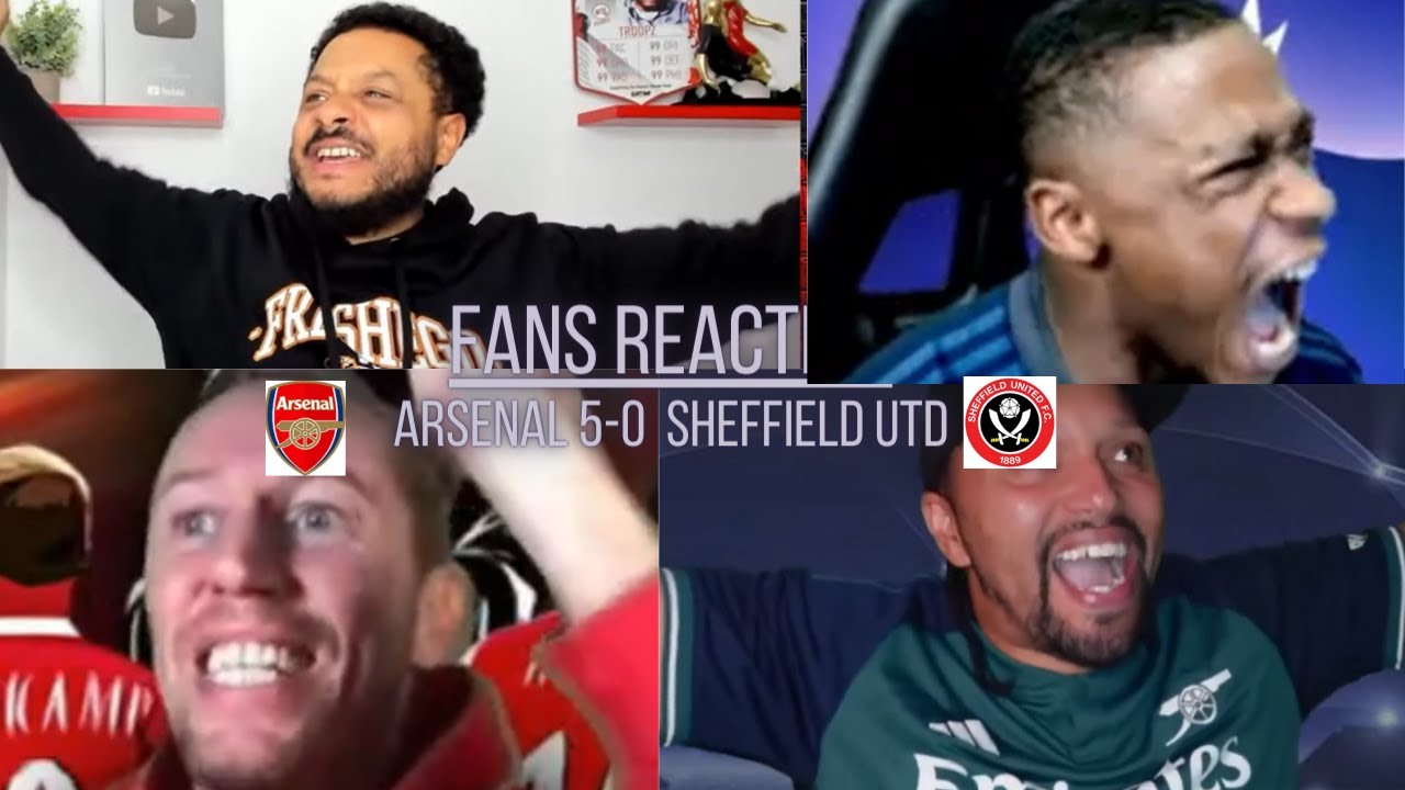 ARSENAL FANS REACTION TO ARSENAL 5-0 SHEFFIELD UNITED | NKETIAH HAT-TRICK