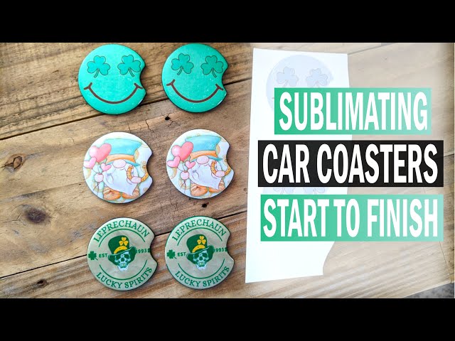 How to Sublimate Ceramic Car Coasters 