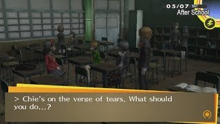 Persona 4 Golden: Lightly Tapping Chie's Back