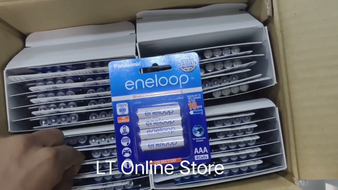 Panasonic Eneloop AAA 800mAh + Travel Box - 4 Pack 🔋 BatteryDivision