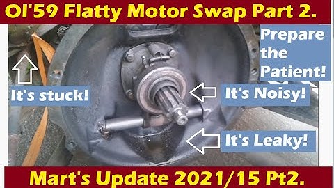 Ford Flathead engine swap part 2  Prepare the Patient!