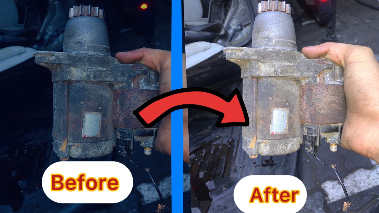How to clean starter #cleanstarter - YouTube