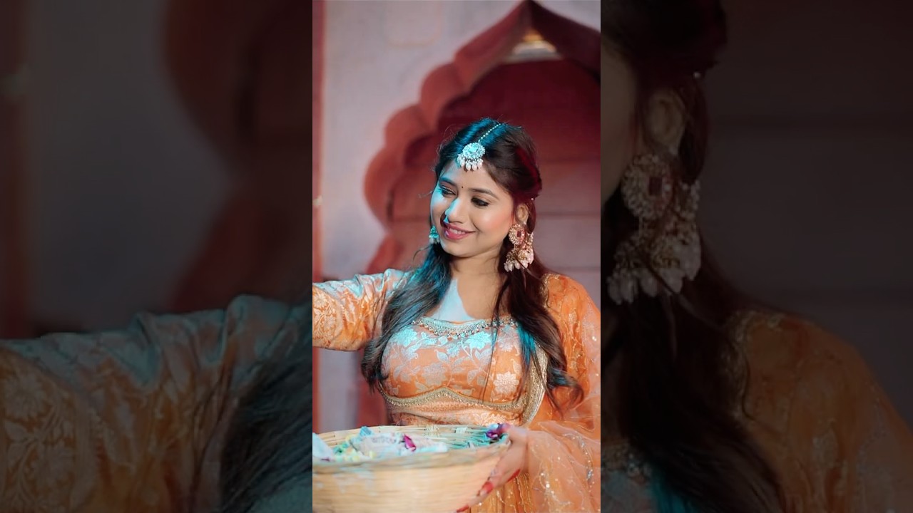Still from the short clip: Khatu Shyam Bhajan 🙏 | Sushmita Srivastava #devotional