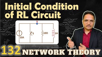 Initial Condition Example for RL circuit in Network Theory
