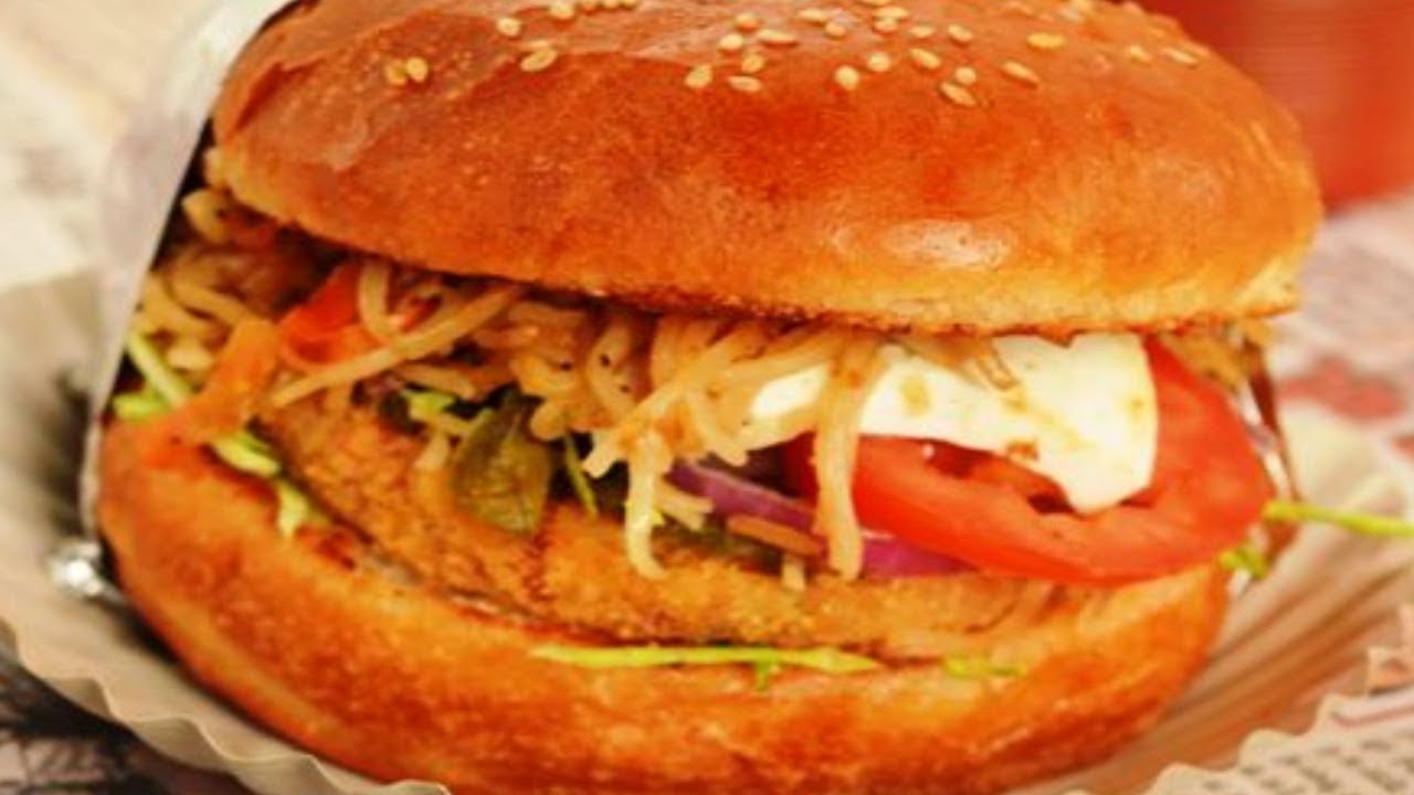 Burger Indian Style Hamburger Best Indian Street Food Jalandhar