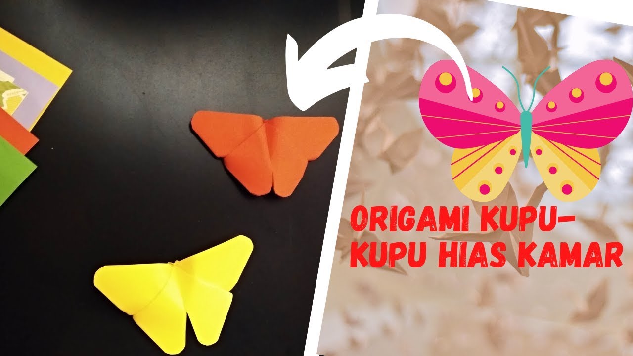  cara membuat kupu kupu dari kertas origami  origami  kupu  