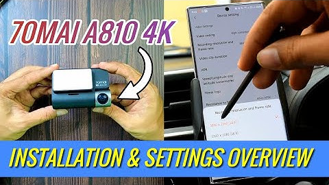 70mai A810 4K HDR Dual Dashcam | Installation, App Setup & Dashcam Settings Overview | Gizmobeep