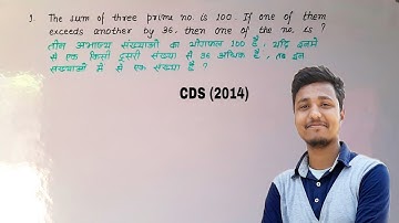 The sum of 3 prime number is 100 if one of them exceeds another by 36, then one of them is ?