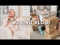 MOVING VLOG #1 | packing up my room + closet cleanout