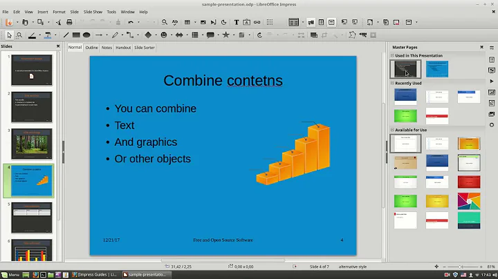 LibreOffice Impress - Master Slides