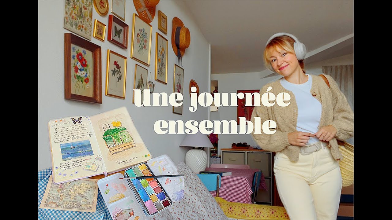 Coy daily vlog : journaling, balade et restaurant à Bordeaux🌞🌻📔